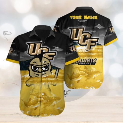 UCF Knights NCAA Top Custom Name Hawaiian Shirt Beach For Men Women Gift For Fans