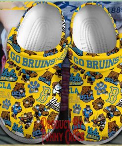 UCLA Bruins Football Yellow Pattern Crocs Shoes