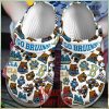 America Mom Leopard Baseball Crocs Shoes Gift For Mother