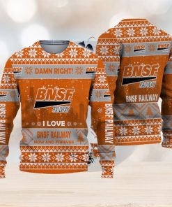 UGLY SWEATER BNSF Railway Limited 3D Christmas Sweater For Men And Women