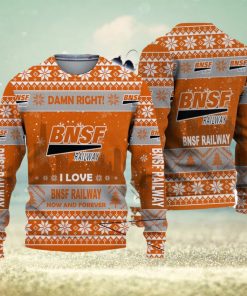 UGLY SWEATER BNSF Railway Limited 3D Christmas Sweater For Men And Women