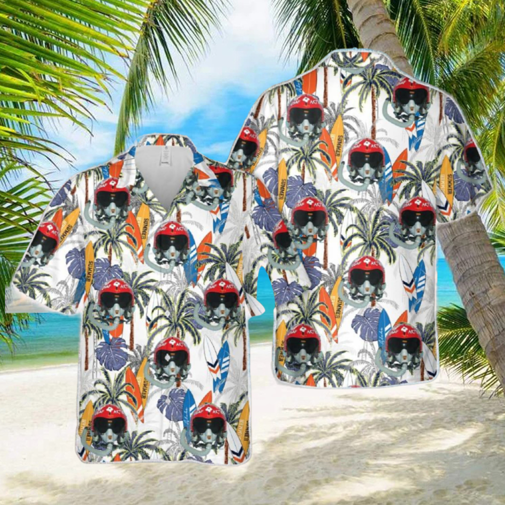 US Air Force The Fabulous Thunderbirds Helmet Hawaiian Shirt US Air Force The Fabulous Thunderbirds Helmet Hawaiian Shirt