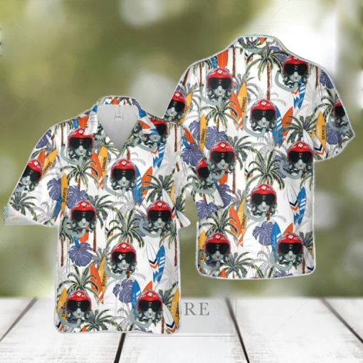 US Air Force The Fabulous Thunderbirds Helmet Hawaiian Shirt