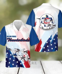 US Air Force Thunderbirds, Red White And Blue Hawaiian Shirt