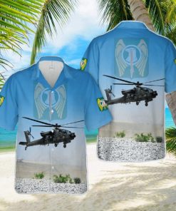 US Army 1 501st Attack Reconnaissance Battalion Iron Dragons AH 64E Apache Hawaiian Shirt