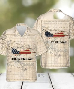 US Army Boeing CH 47 Chinook Hawaiian Shirt