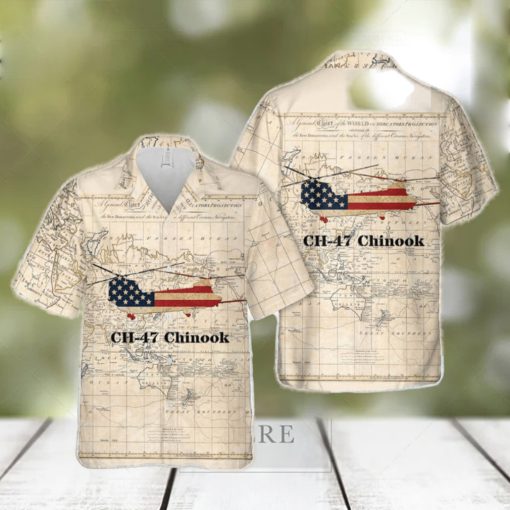 US Army Boeing CH 47 Chinook Hawaiian Shirt