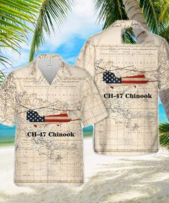 US Army Boeing CH 47 Chinook Hawaiian Shirt