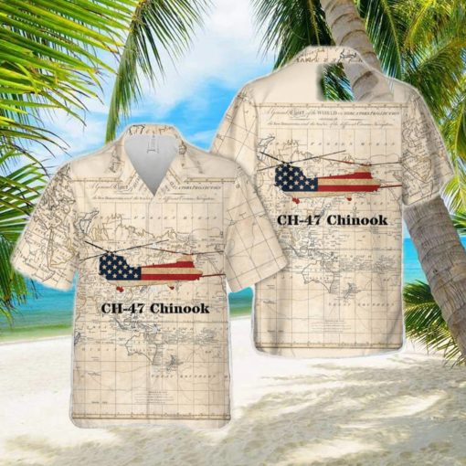 US Army Boeing CH 47 Chinook Hawaiian Shirt