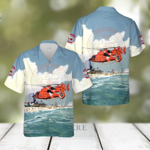 US Coast Guard Air Station Atlantic City MH 65E Dolphin Hawaiian Shirt