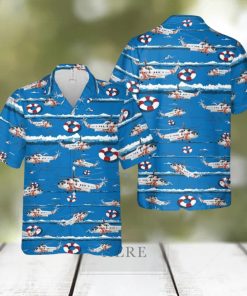 US Coast Guard Sikorsky S 61R Hawaiian Shirt