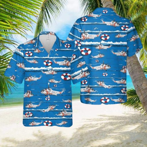 US Coast Guard Sikorsky S 61R Hawaiian Shirt