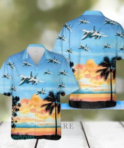 US Navy Boeing EA 18G Growler Hawaiian Shirt Beach Lover Gift