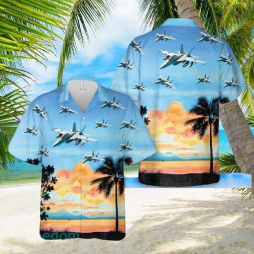 US Navy Boeing EA 18G Growler Hawaiian Shirt Beach Lover Gift