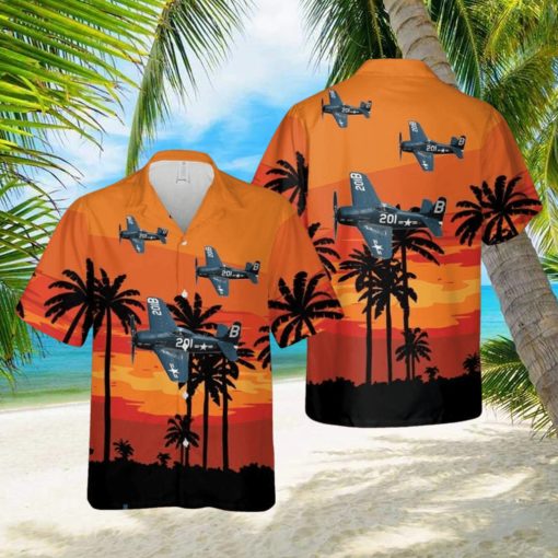 US Navy Grumman F8F Bearcat Hawaiian Shirt Beach Lover Gift