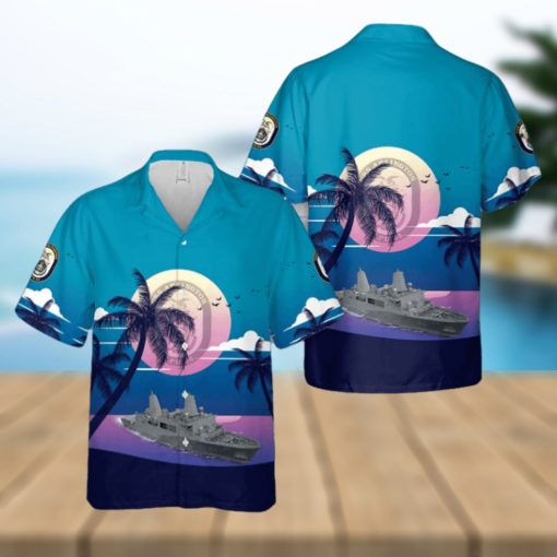 US Navy USS Arlington (LPD 24) Hawaiian Shirt
