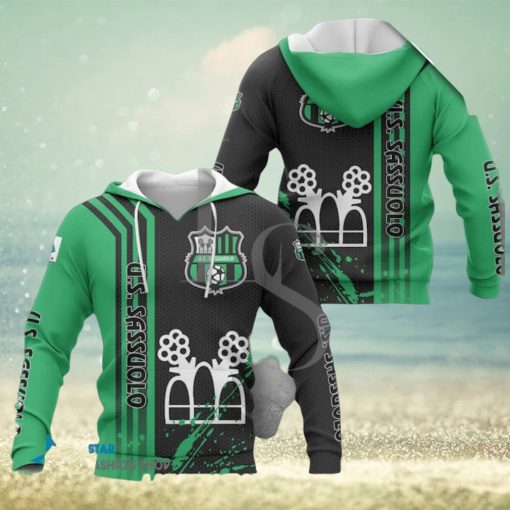 US Sassuolo Calcio Black Green Pullover Hoodie