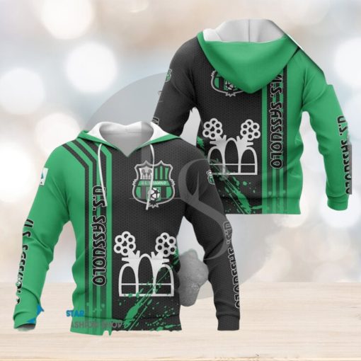 US Sassuolo Calcio Black Green Pullover Hoodie