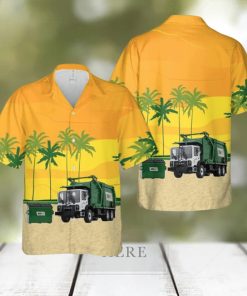 US Waste Management Garbage Truck 3D All Over Printed Hawaiian Shirt