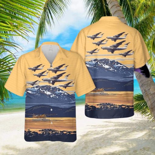 USAF 436th Airlift Wing Lockheed C 141 Starlifter 3D All Over Printed Hawaiian Shirt