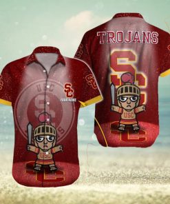 USC Trojans NCAA Coconut Custom Name Hawaiian Shirt Beach For Men Women Gift For Fans