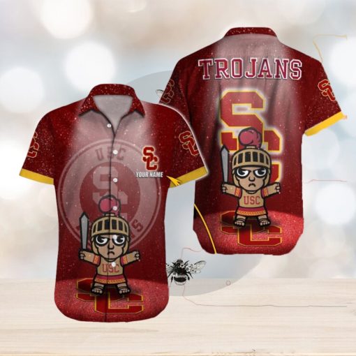 USC Trojans NCAA Coconut Custom Name Hawaiian Shirt Beach For Men Women Gift For Fans