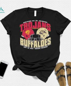USC Trojans vs Colorado Buffaloes dueling helmet shirt