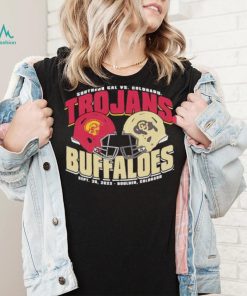 USC Trojans vs Colorado Buffaloes dueling helmet shirt