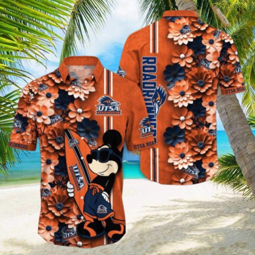 UTSA Roadrunners Hawaiian Shirt Mickey Love Surfing Trending Summer Gift