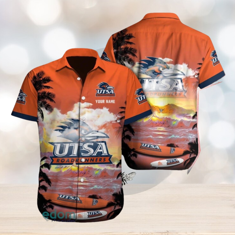 UTSA Roadrunners NCAA Ocean Custom Name Hawaiian Shirt Beach For Men Women Gift For Fans UTSA Roadrunners NCAA Ocean Custom Name Hawaiian Shirt Beach For Men Women Gift For Fans