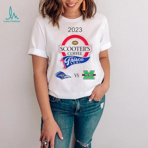 UTSA Roadrunners vs Marshall Thundering 2023 Scooter’s Coffee Frisco Bowl shirt