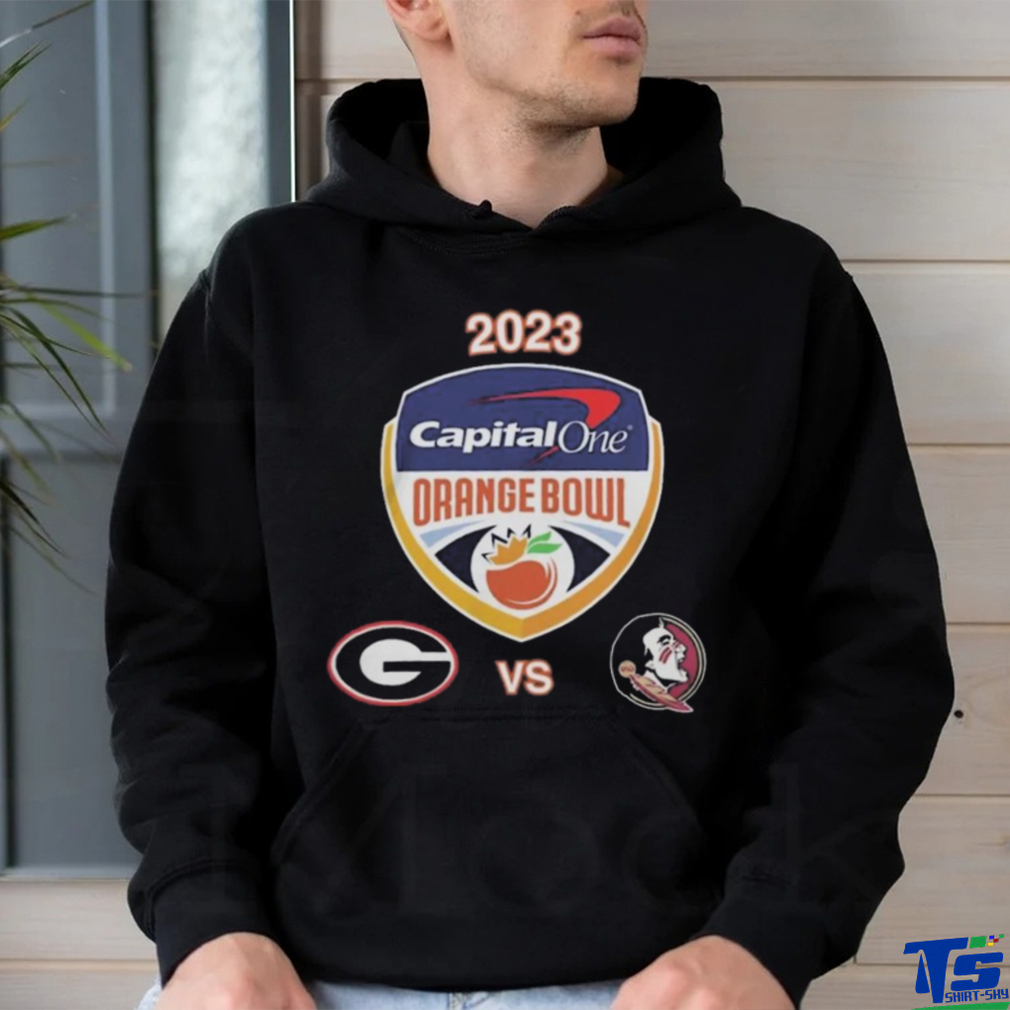 Uga vs Fsu Football 2023 Orange Bowl Logo Matchup Shirt Uga vs Fsu Football 2023 Orange Bowl Logo Matchup Shirt