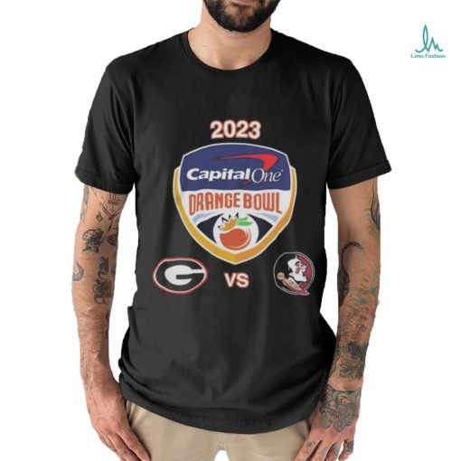 Uga vs Fsu Football 2023 Orange Bowl Logo Matchup Shirt