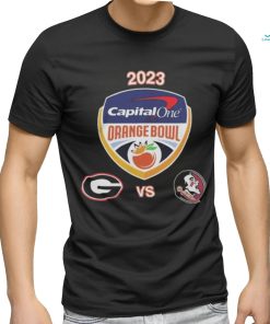 Uga vs Fsu Football 2023 Orange Bowl Logo Matchup Shirt