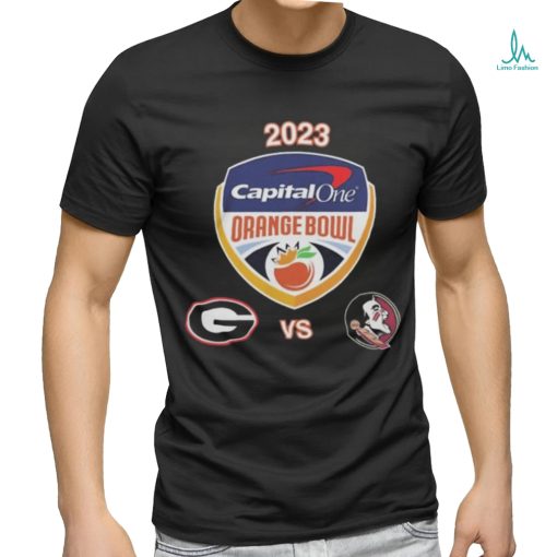 Uga vs Fsu Football 2023 Orange Bowl Logo Matchup Shirt