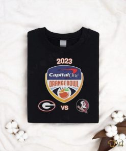 Uga vs Fsu Football 2023 Orange Bowl Logo Matchup Shirt