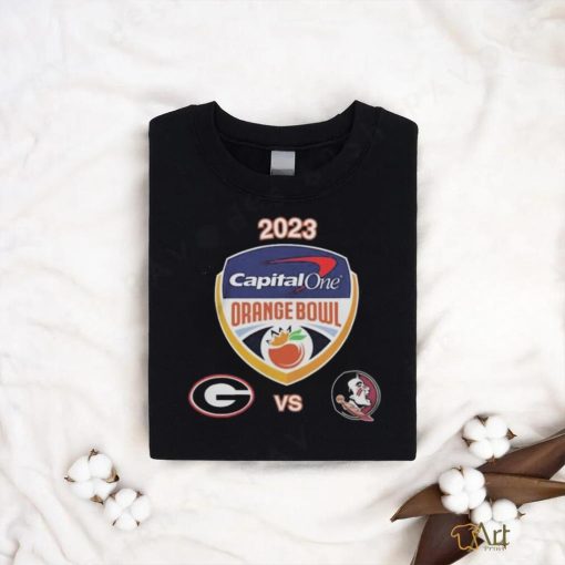 Uga vs Fsu Football 2023 Orange Bowl Logo Matchup Shirt