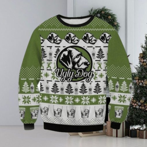 Ugly Dog Kentucky Bourbon Peanut Butter Whiskey Ugly Christmas Sweater, Xmas Sweatshirt Gifts