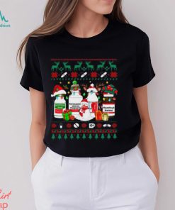 Ugly Xmas Funny Propofol Christmas Nurse Crna Pacu Er Ed Icu Shirt