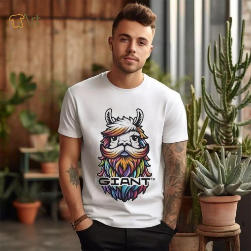 Uncle Studio Beard Alpaca Giant Colorful shirt