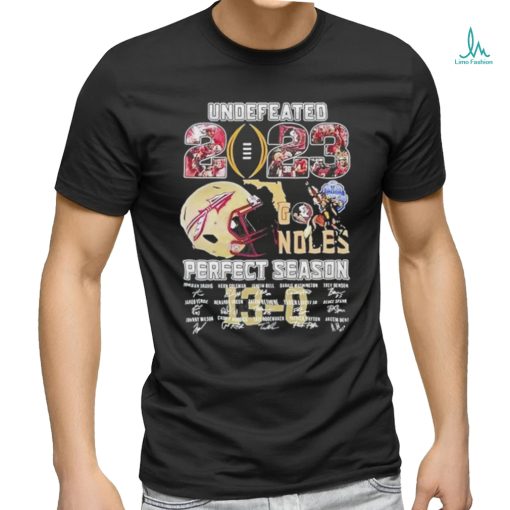 Undefeated 2023 Florida State Seminoles Perfect Season Signature 13 0 Shirt