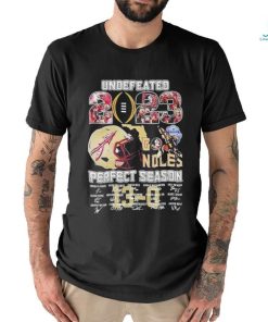 Undefeated 2023 Florida State Seminoles Perfect Season Signature 13 0 Shirt