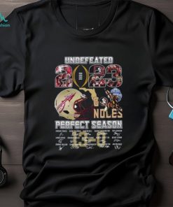 Undefeated 2023 Florida State Seminoles Perfect Season Signature T Shirt