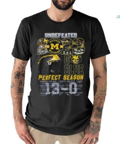 Undefeated 2023 Michigan Wolverines Perfect Season Signature T Shirt