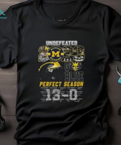 Undefeated 2023 Michigan Wolverines Perfect Season Signature T Shirt