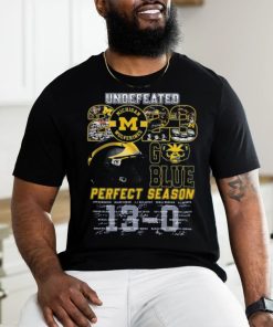 Undefeated 2023 Michigan Wolverines Perfect Season Signature T Shirt