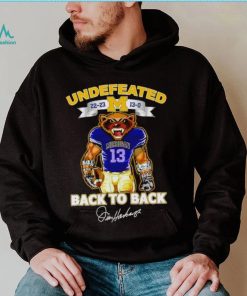 Undefeated 22 23 13 0 Michigan Wolverines back to back signature shirt