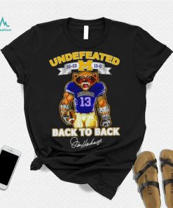 Undefeated 22 23 13 0 Michigan Wolverines back to back signature shirt