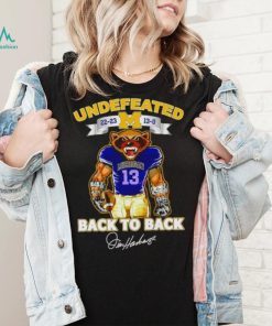 Undefeated 22 23 13 0 Michigan Wolverines back to back signature shirt