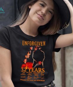 Unforgiven 32 years 1992 2024 thank you for the memories shirt